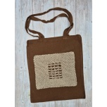 Pruun kott pitsikaunistusega